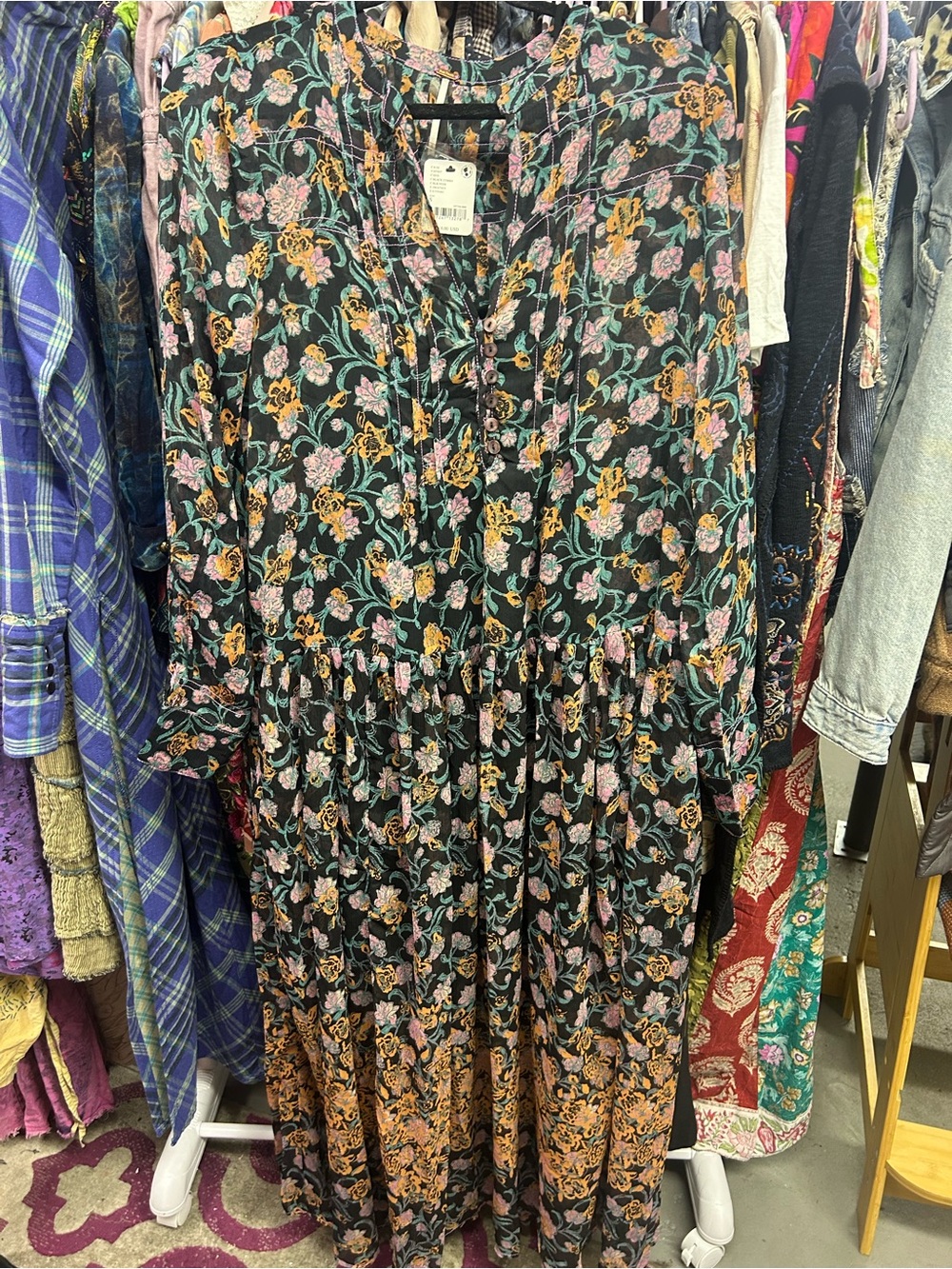 NWT Free People See It Through Maxi Dress - Picture 4 of 8